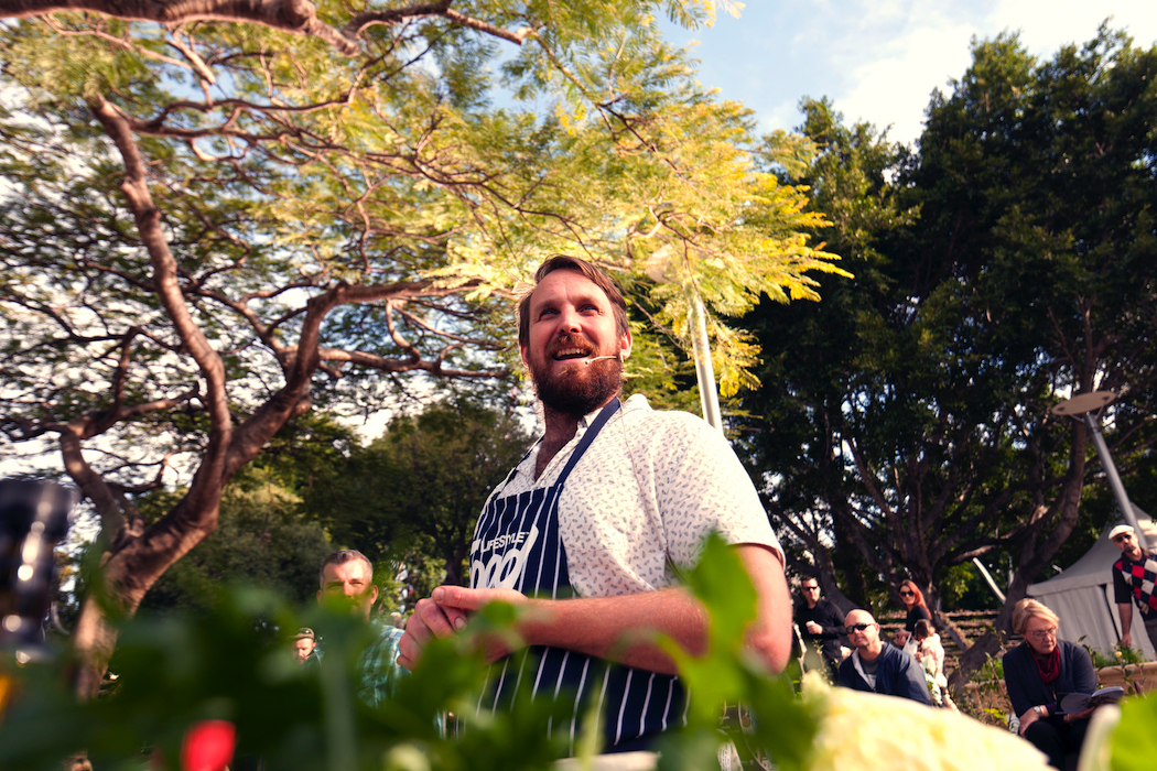 Paul West at Epicurious Garden Regional Flavours Queensland produce South Bank Parklands