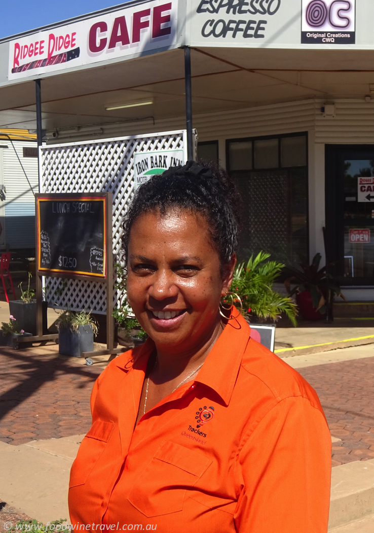 Cheryl Thompson owner of Ridgee Didge Cafe Barcaldine