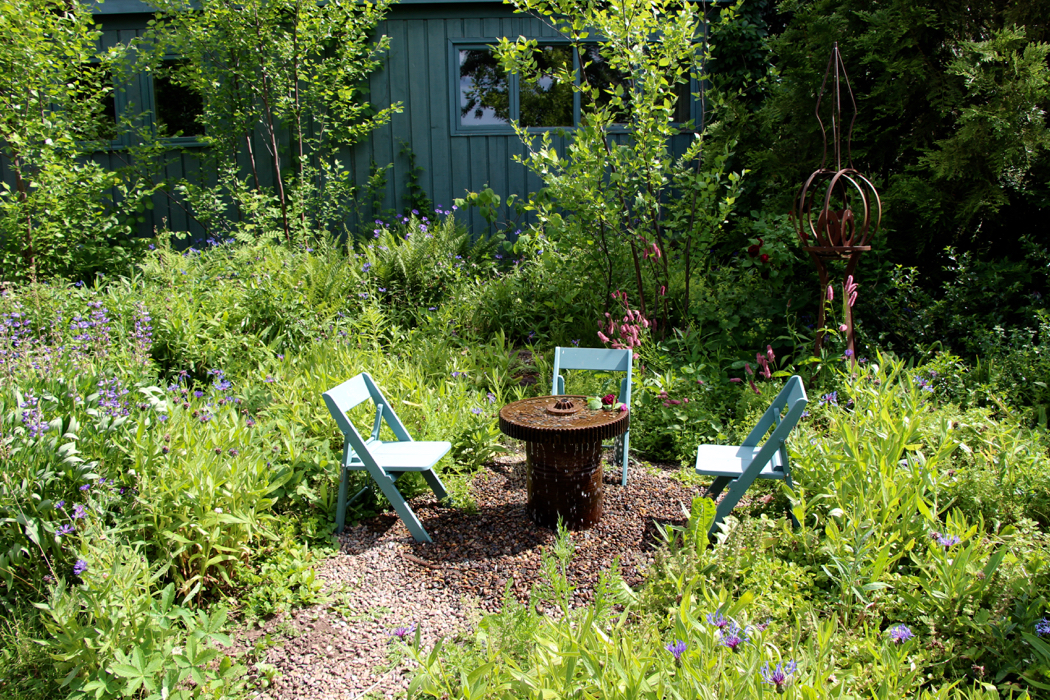 The Tangled Garden created by Beverly McClure in Nova Scotia.