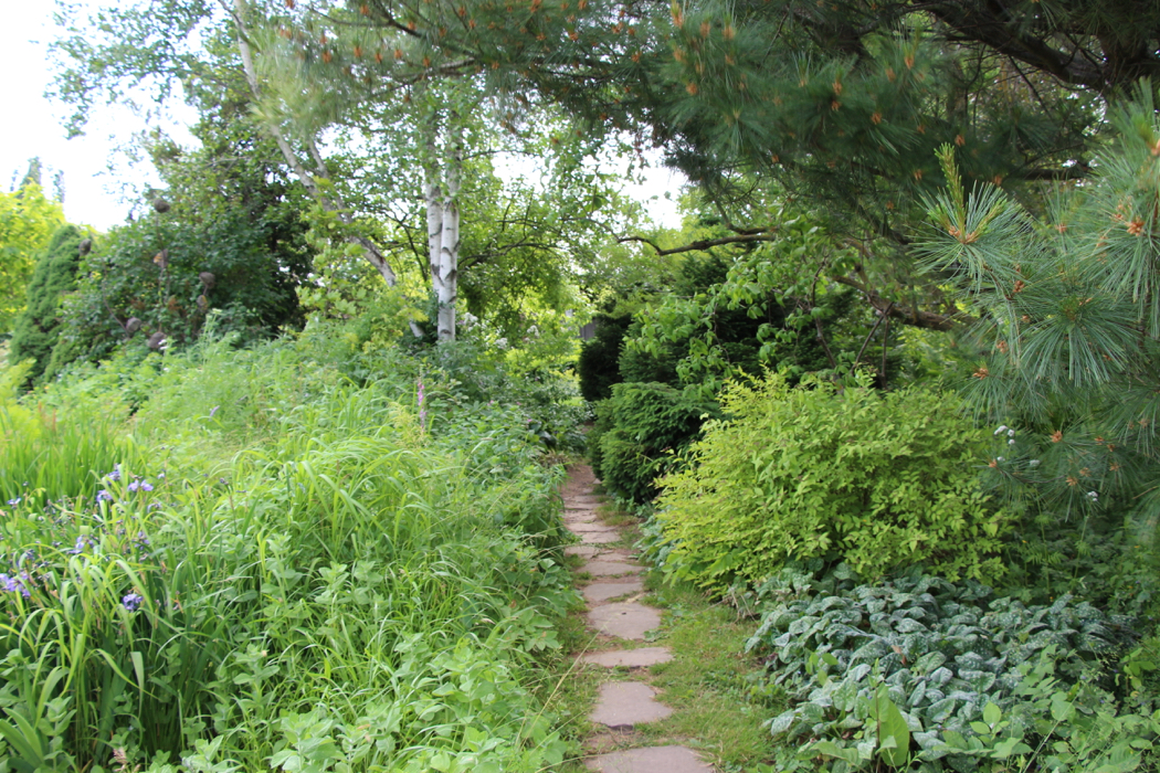 The Tangled Garden created by Beverly McClure in Nova Scotia.