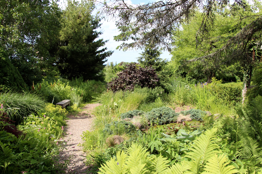 The Tangled Garden created by Beverly McClure in Nova Scotia.