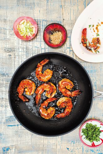 Sirocco tamarind honey prawns recipe