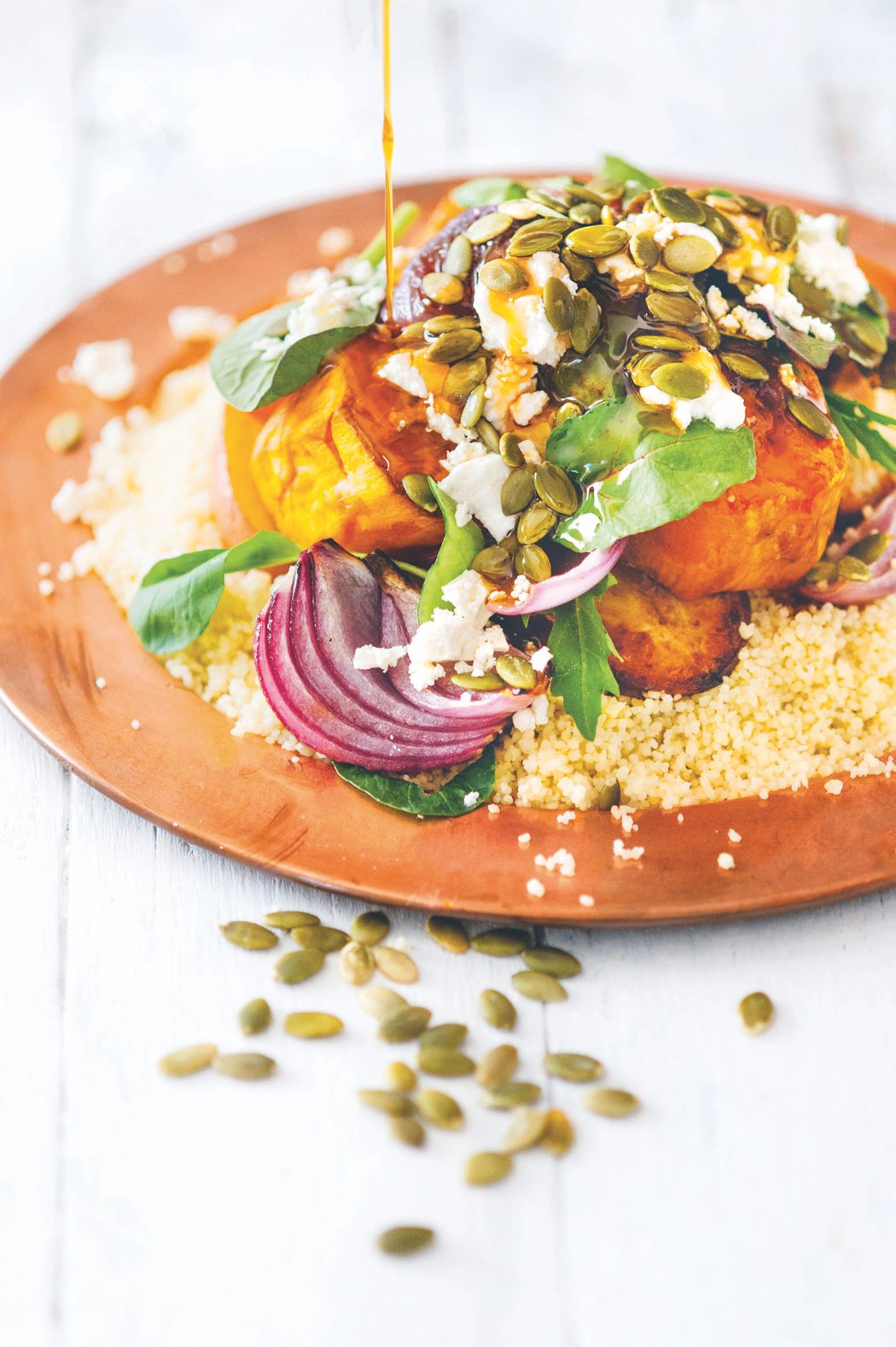 Food as Medicine roasted vegetables on couscous