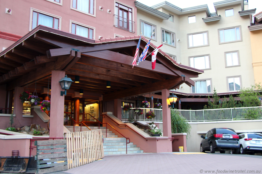 Sun Peaks Resort Nancy Greene’s Cahilty Lodge Entrance