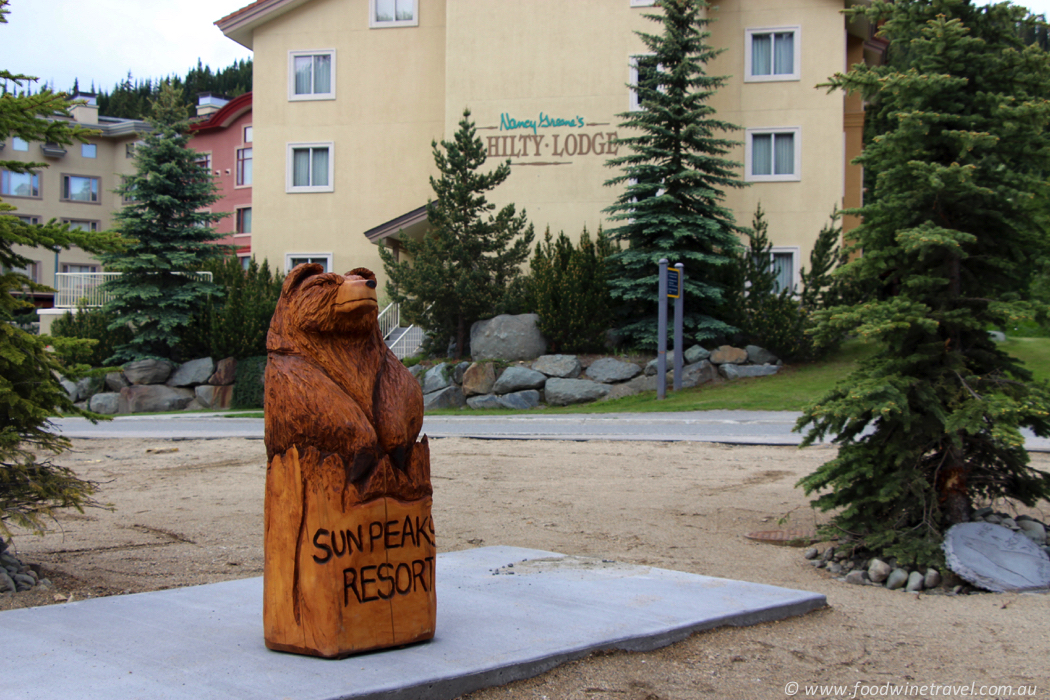 Sun Peaks Resort Nancy Greene’s Cahilty Lodge with Bear