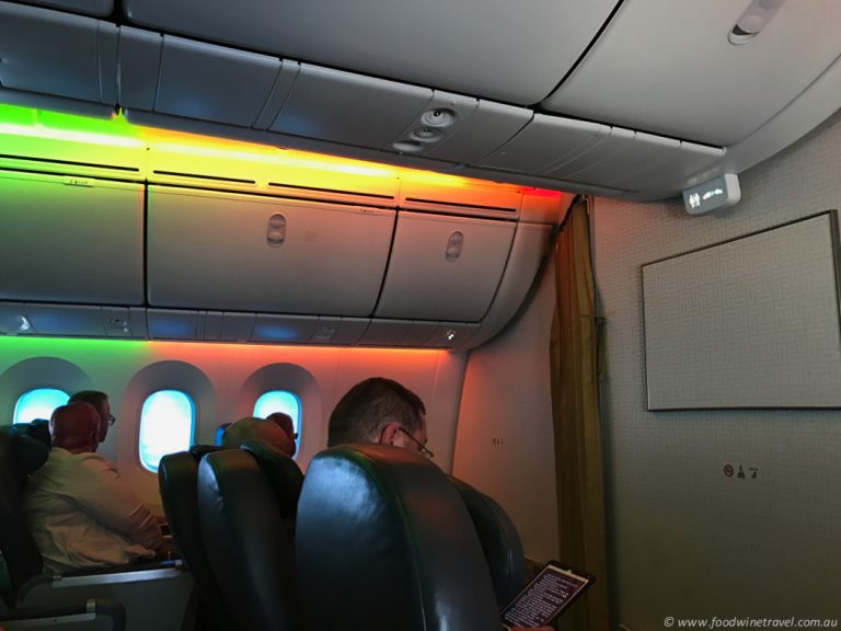 Airline review Scoot, Sydney to Singapore, Business Class. Food Wine