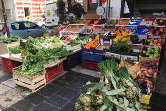 Matera Market fruit and veg stall