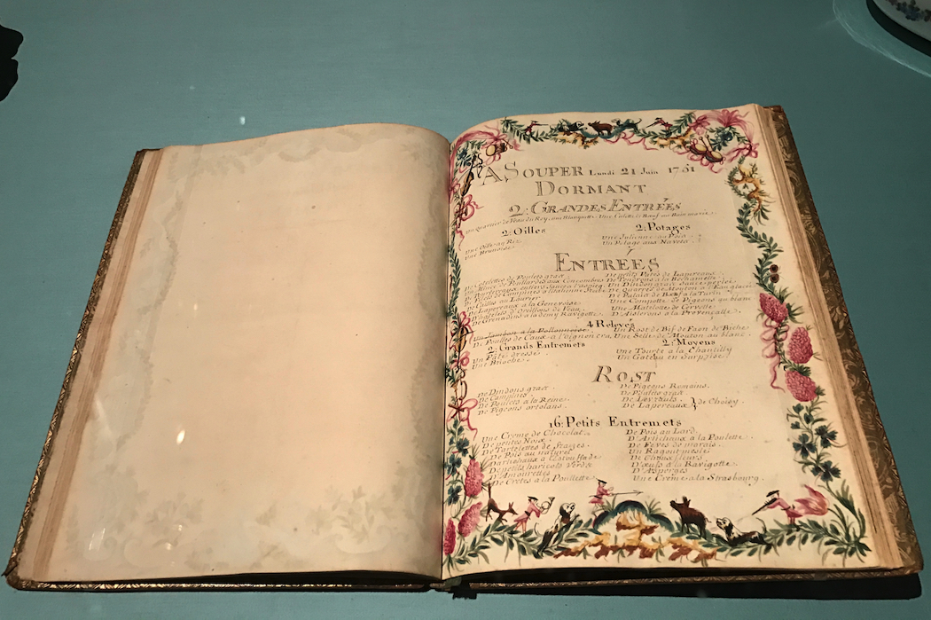 His Majesty's Menus for the year 1751