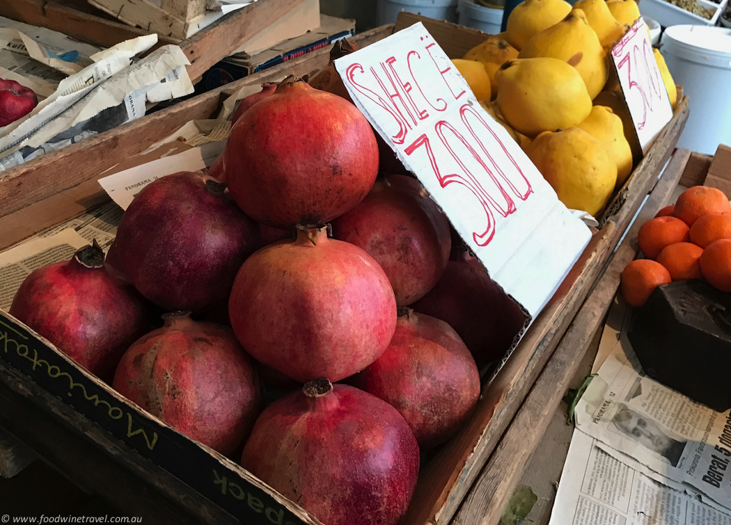 In My Kitchen March 2017 Pomegranates at Tirana Market