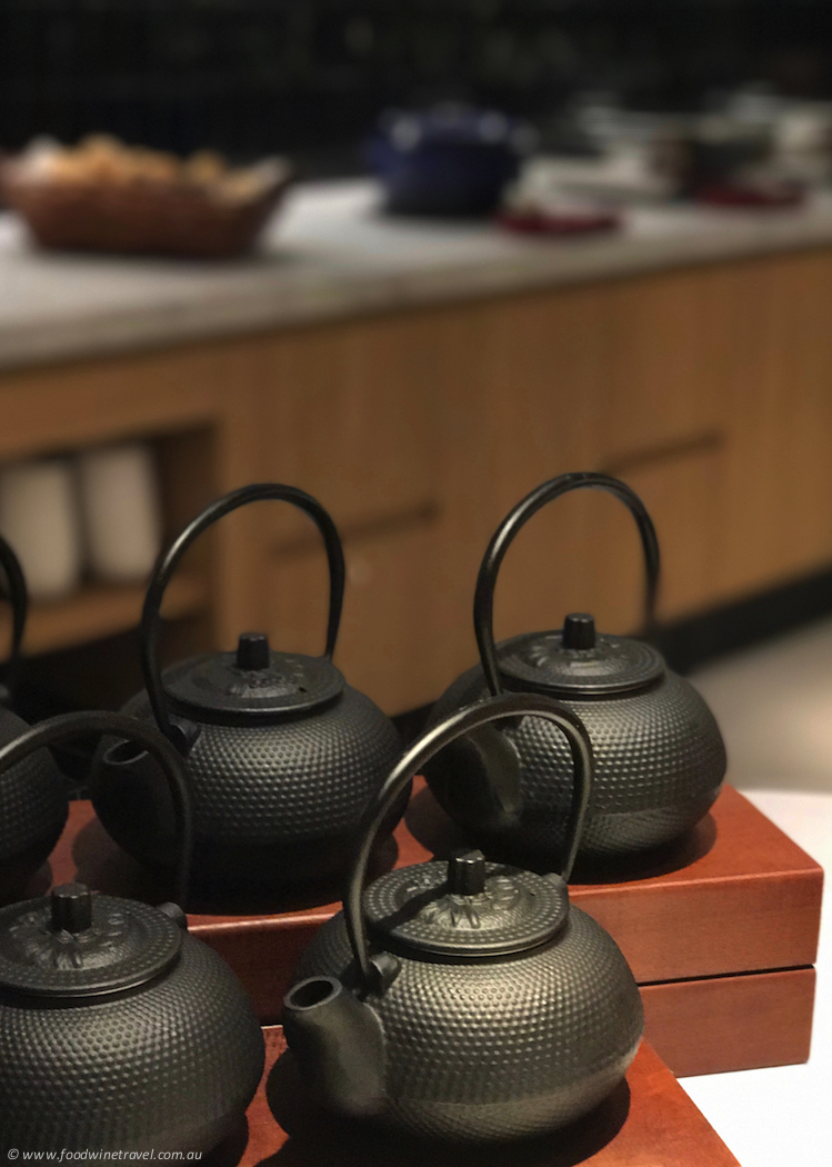 Qantas Domestic Business Lounge Teapots