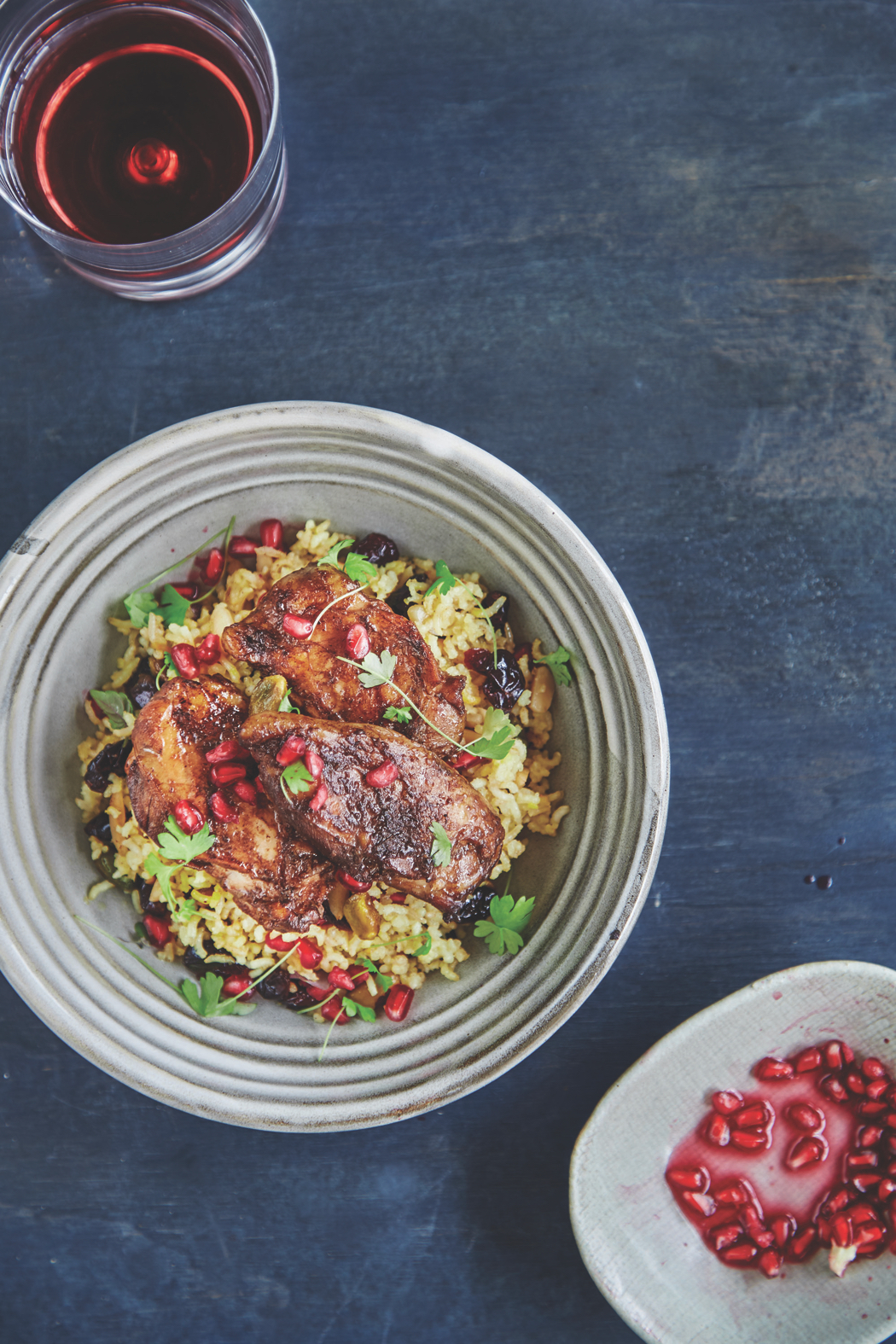 Whole Food Bowl Food and a recipe for Sticky Pomegranate Chicken