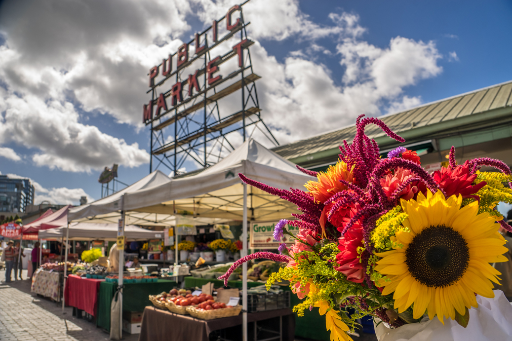 Pike Place Market, Seattle, USA.