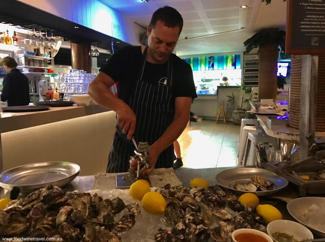 Noosa Food and WIine Festival Oysters Shucking Cafe Le Monde