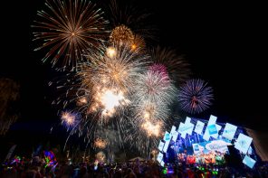Opening Firework display at the American Express Queenstown Winterfestival 2016