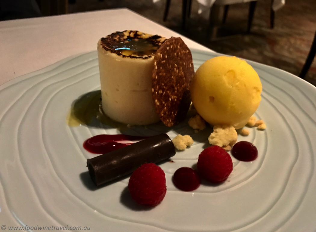 Eagles Nest Passionfruit Chiboust Dessert