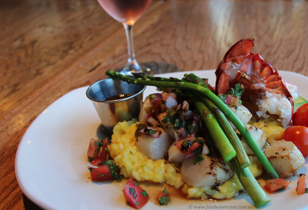 Grand Banker Bar & Grill Lunenburg lobster with scallops