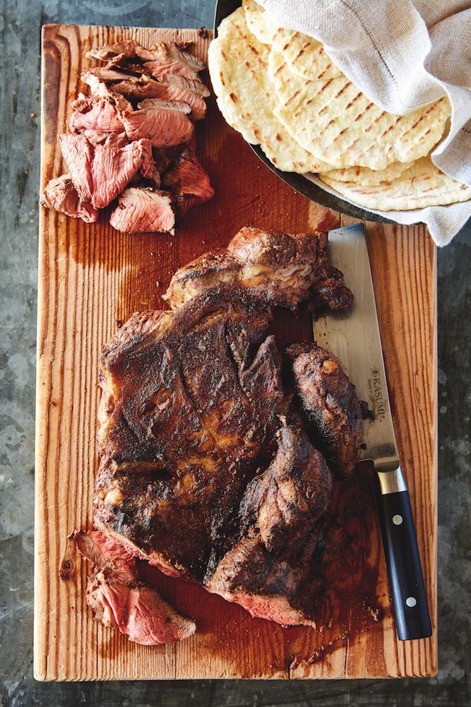 The Barbecue Moroccan Butterflied lamb leg