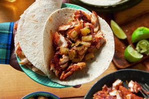 Weber’s American Barbeque Blackened Barramundi Tacos with Barbecued Pineapple Salsa