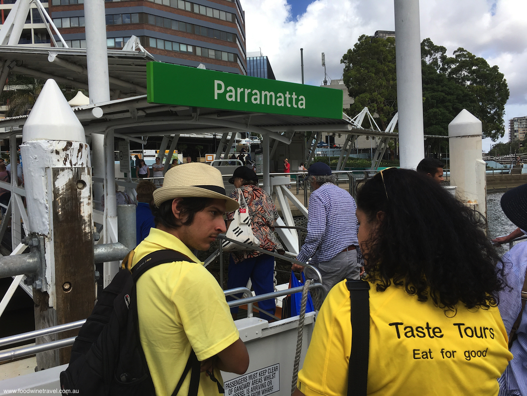 Parramatta Taste Cultural Tour Boarding RiverCat