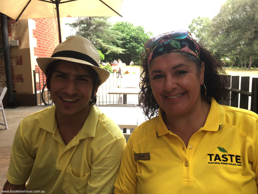 Parramatta Taste Cultural Tour guides Reza and Sophie.