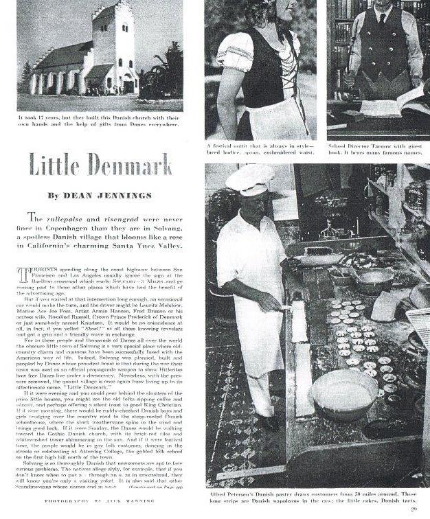 1947 Solvang Article Saturday Evening Post