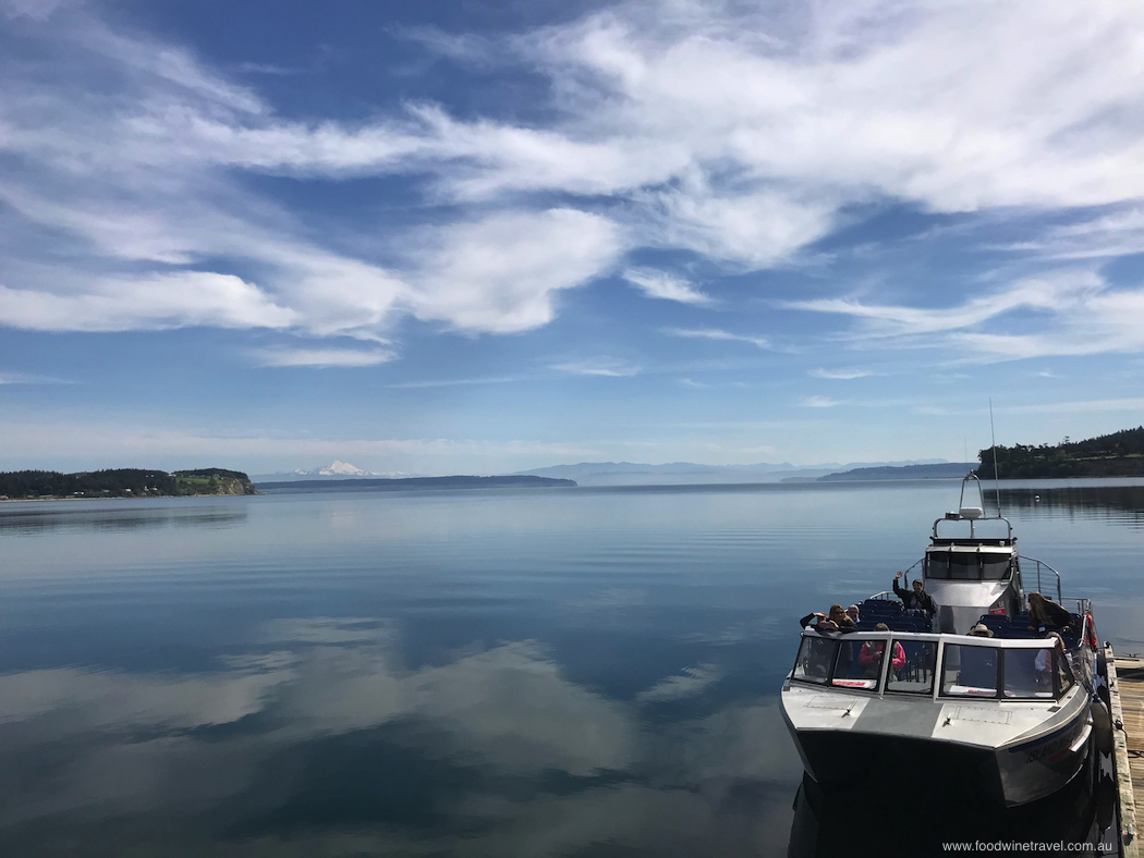 Boat trip to Penn Cove Mussel Farm