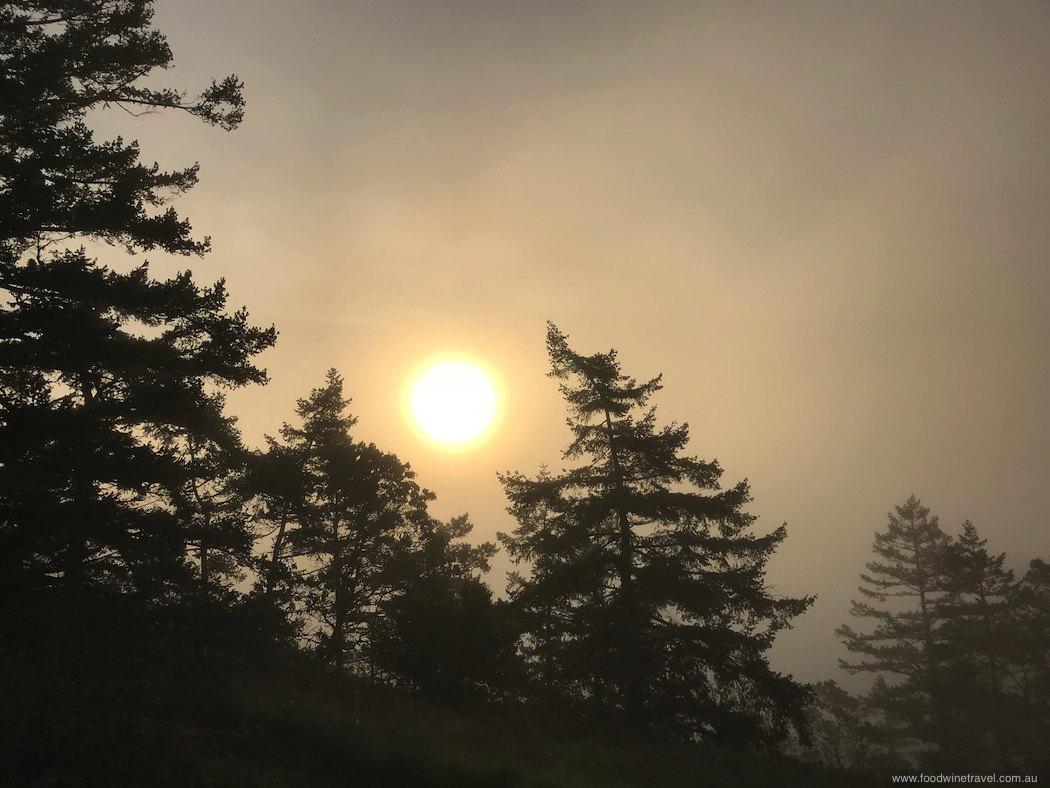 Sunrise at Deception Pass.