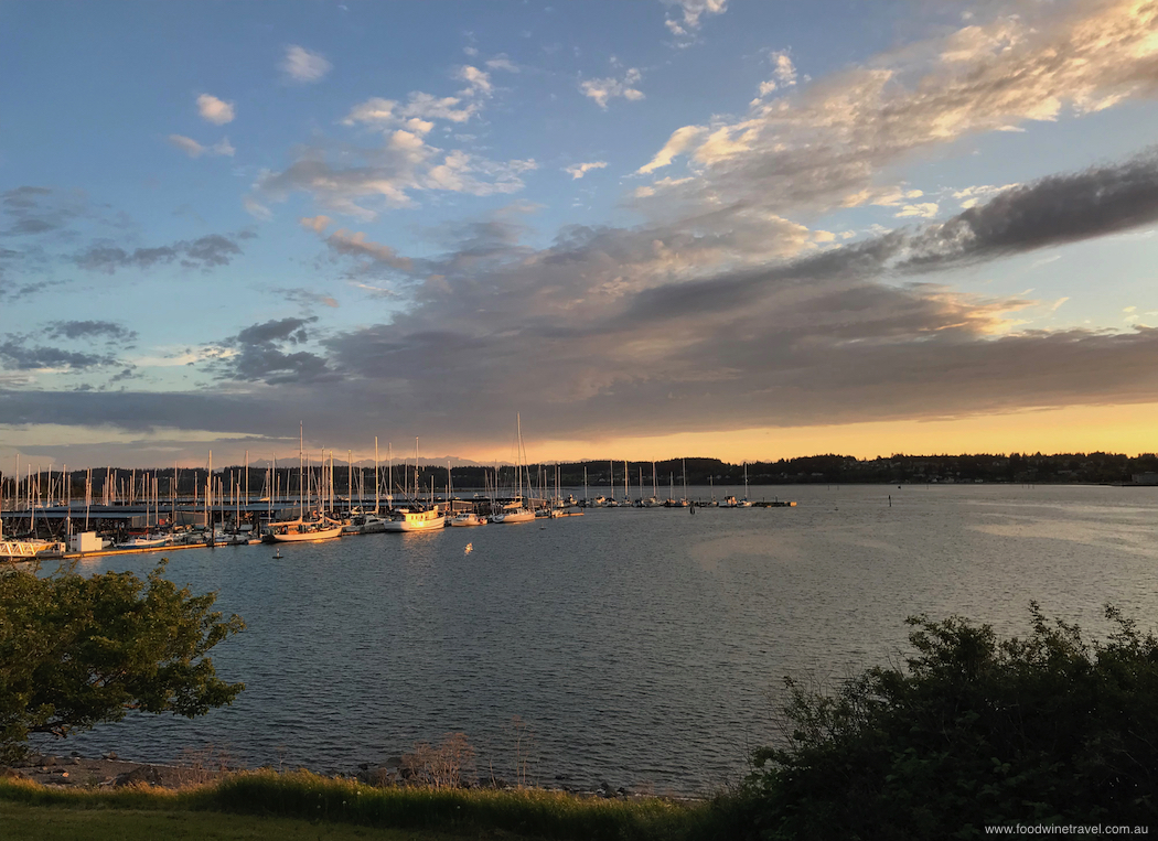 Sunset at the Oak Harbor Yacht Club