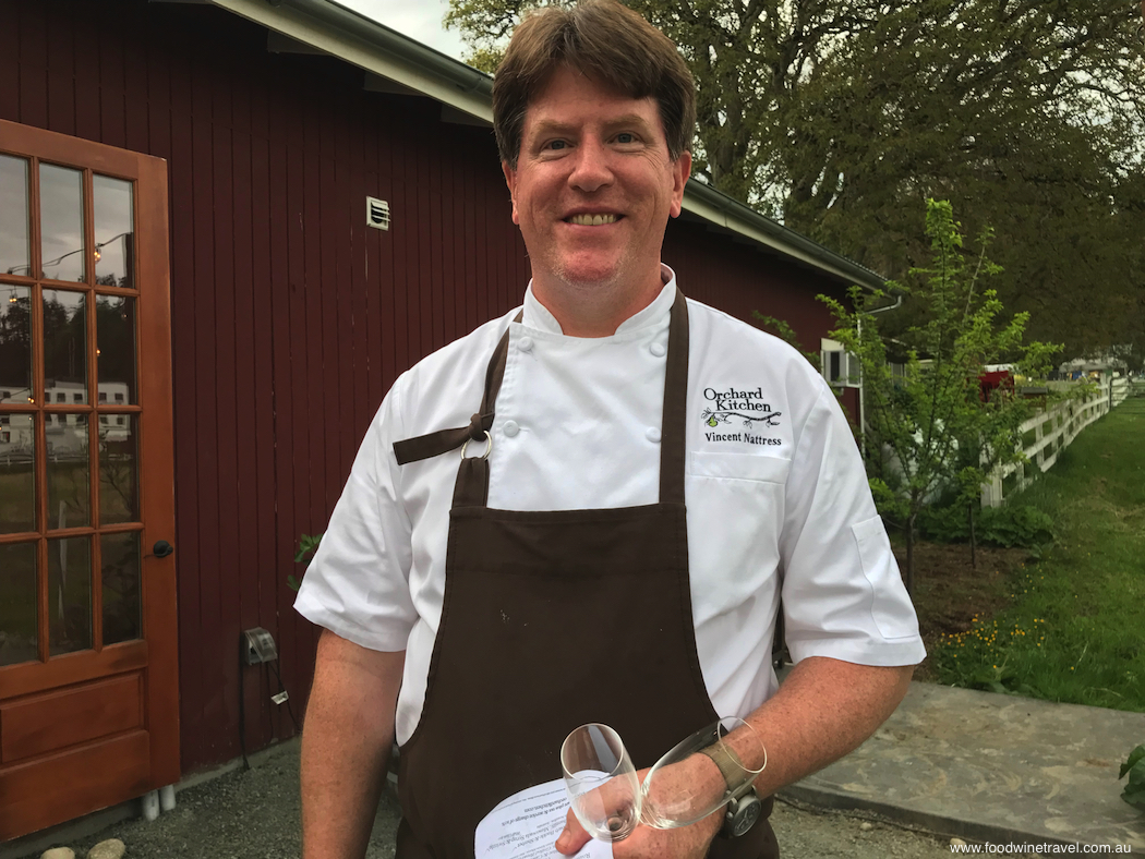 Whidbey Island Orchard Kitchen Chef Vincent Nattress