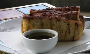 Suttons Beach Pavilion Focaccia with olive oil and cabernet sauvignon vinegar