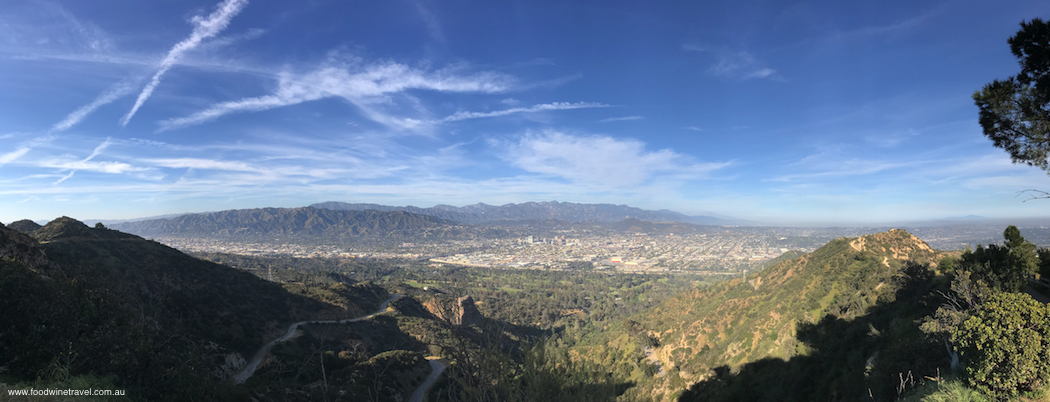 West Hollywood Sunset Hike Panorama of valley