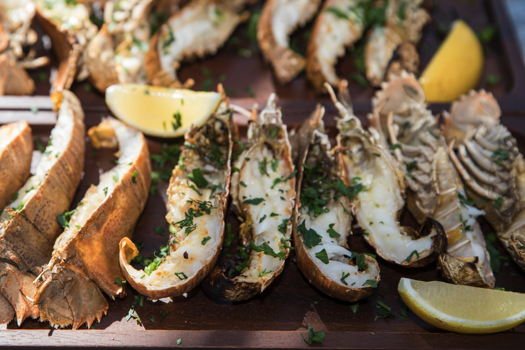 Moreton Bay Bugs, a specialty of the region.