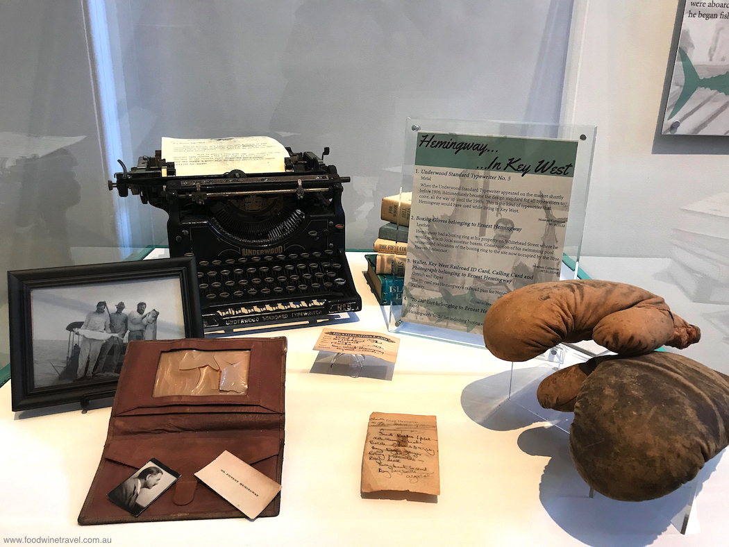 Ernest Hemingway objects in Key West museum
