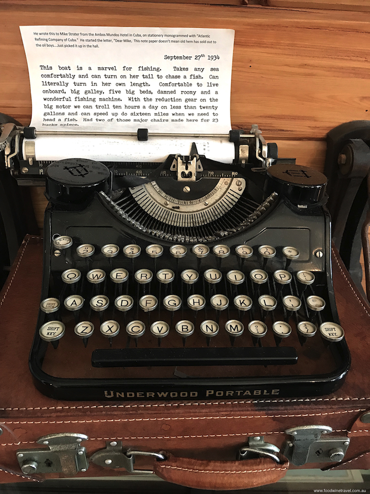 Ernest Hemingway typewriter
