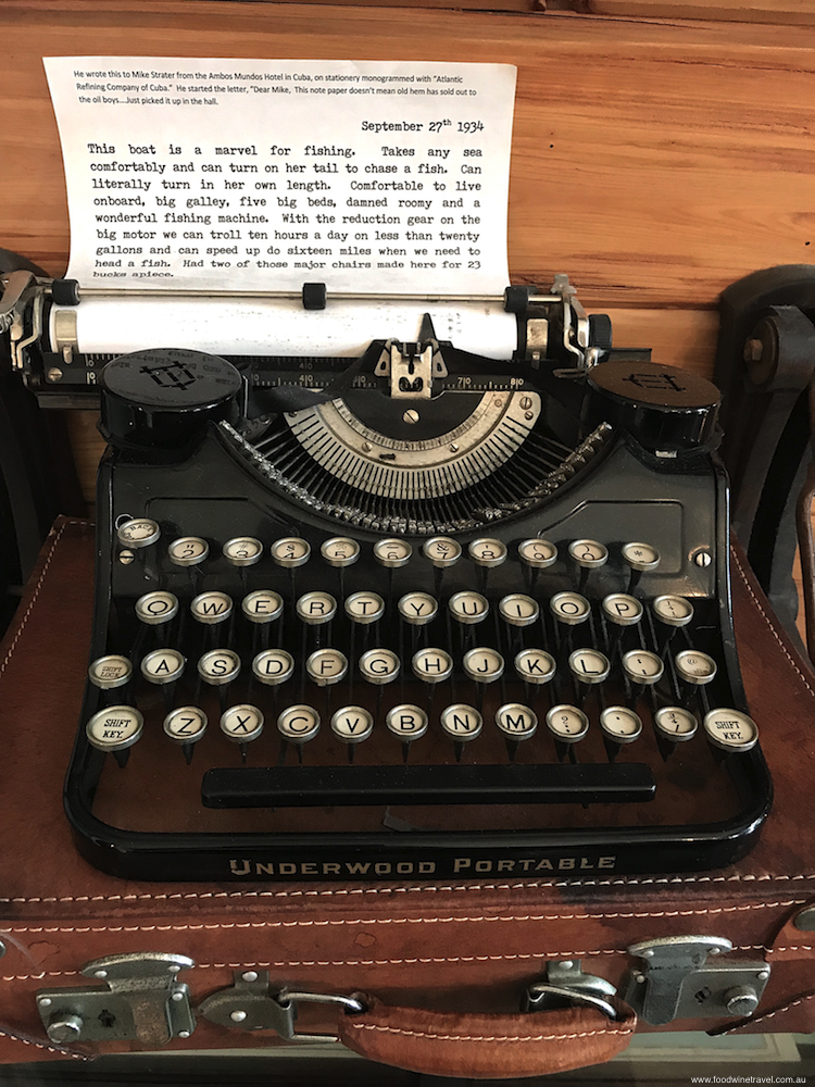 Ernest Hemingway typewriter