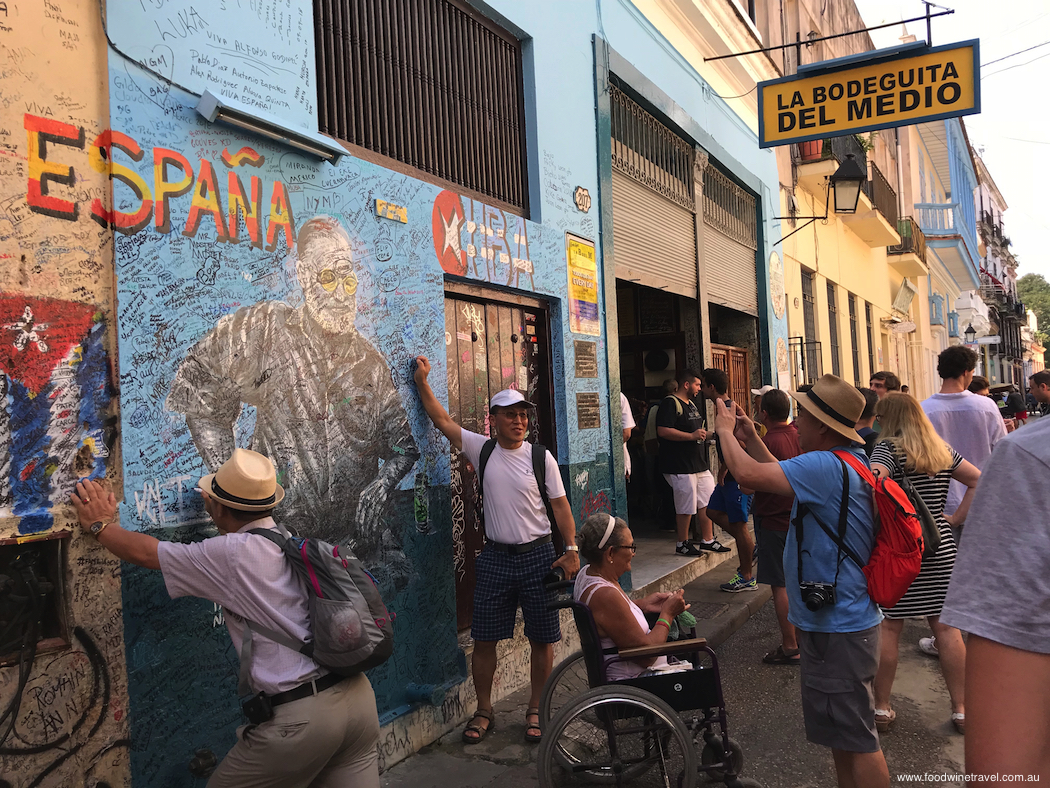 La Bodeguita del Medio in Old Havana, Cuba