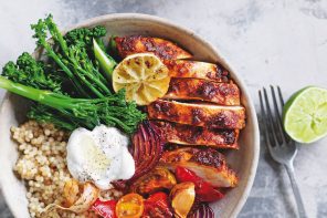Heat of the Night Chicken Bowl recipe from Super Green, Simple and Lean, by Sally Obermeder and Maha Koraiem