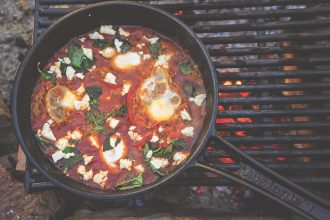 Recipe For Shakshouka from Milkwood: Real Skills For Down-To-Earth Living, by Kirsten Bradley and Nick Ritar.