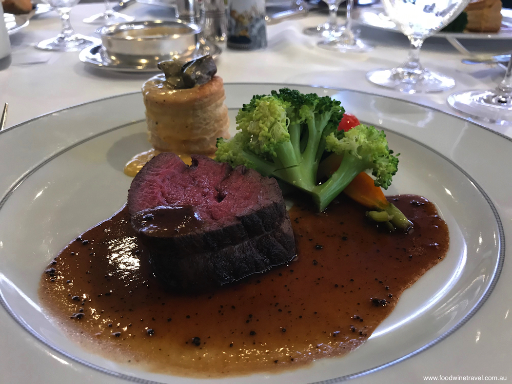 Regent Seven Seas Cruises, Seven Seas Mariner Beef tenderloin