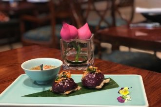 Vietnam House Butterfly Pea Flower sticky rice dumplings