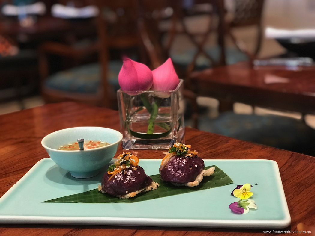 Vietnam House Butterfly Pea Flower sticky rice dumplings