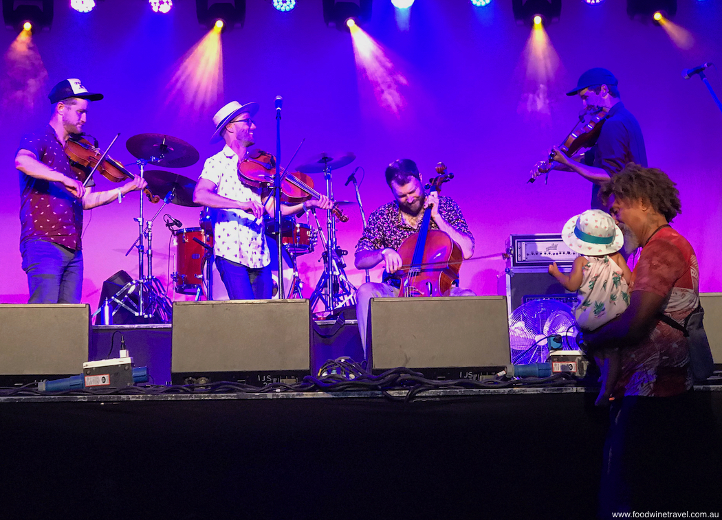 Canadian band The Fretless at Woodford Folk Festival 2018.