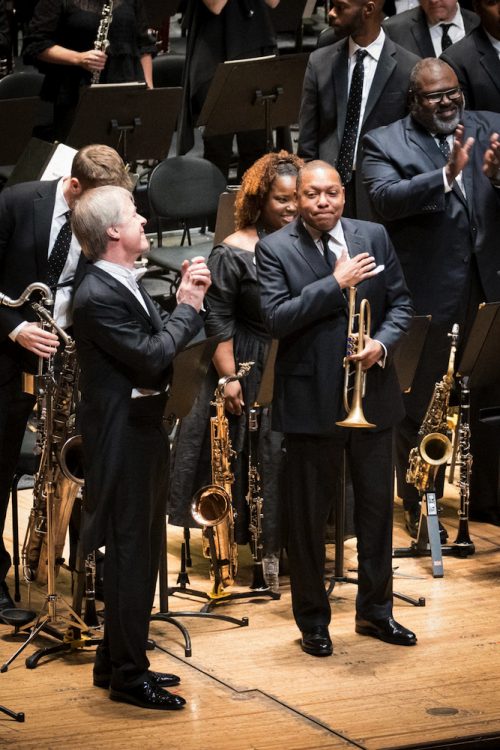 The Sydney Symphony and Jazz at Lincoln Center Orchestra 10_Wynton Marsalis, Conductor David Robertson_Credit Tim Skinner-imp