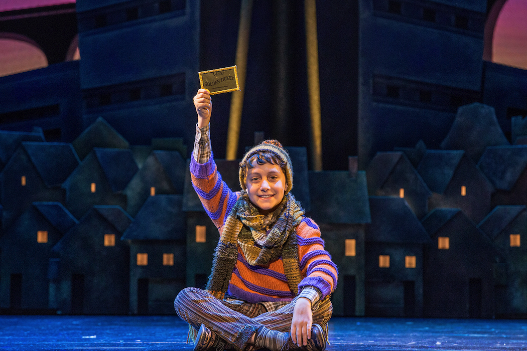 Oliver Alkhair as Charlie in Charlie and the Chocolate Factory (c) Jeff Busby