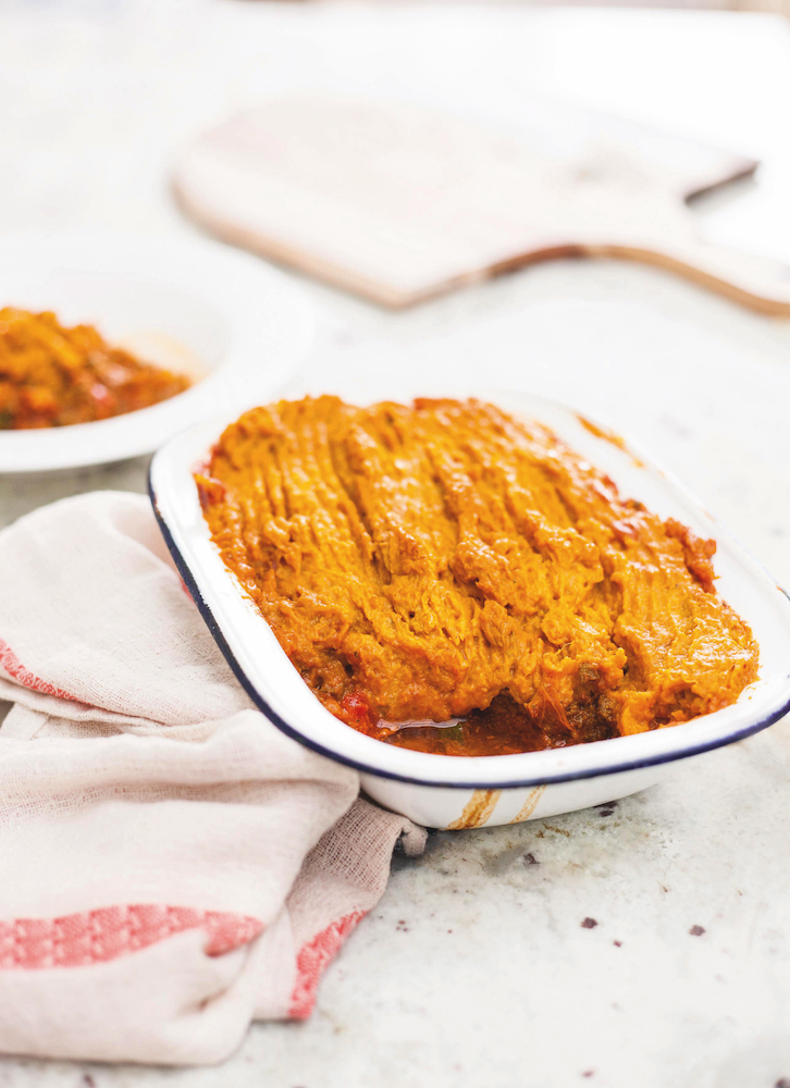 Low Carb Healthy Fat Nutrition Steph Lowe Shepherds Pie with Pumpkin Mash