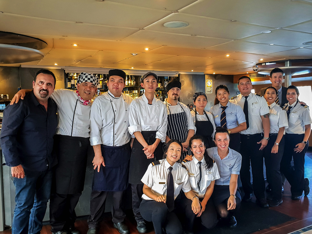 Captain Cook Cruises Gold Lunch crew