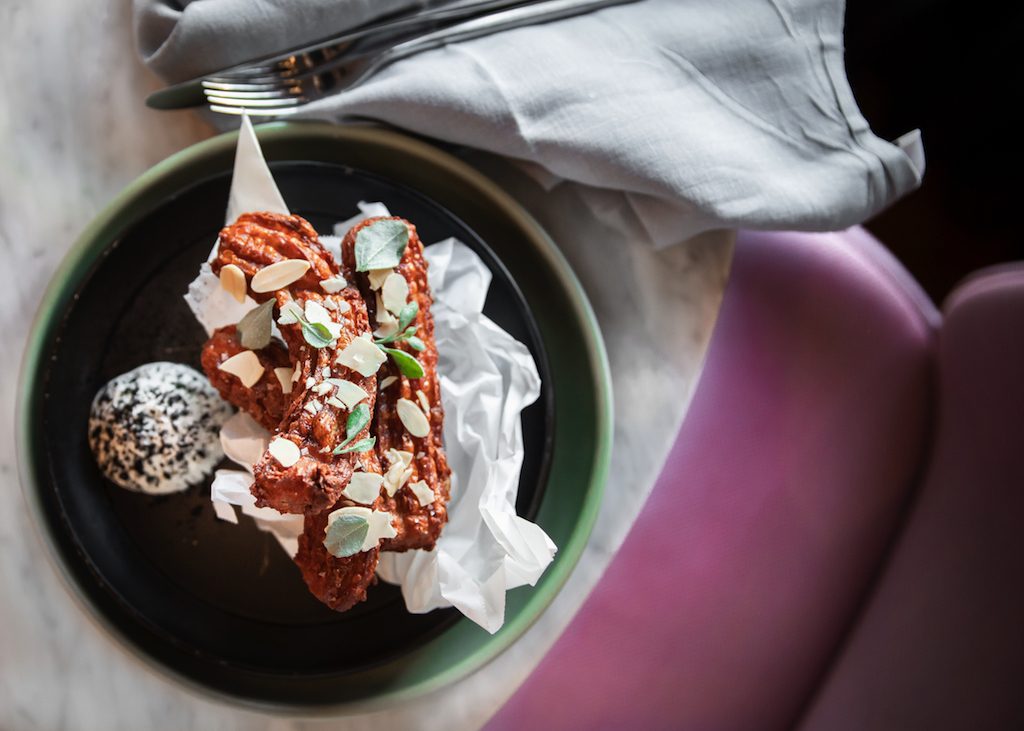 Salt and Vinegar Churros with Camel Fromage-imp