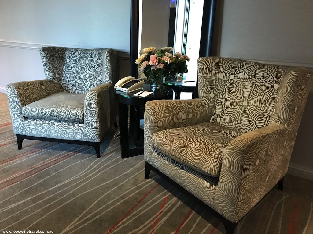 Sofitel Noosa Pacific Resort armchairs near lift