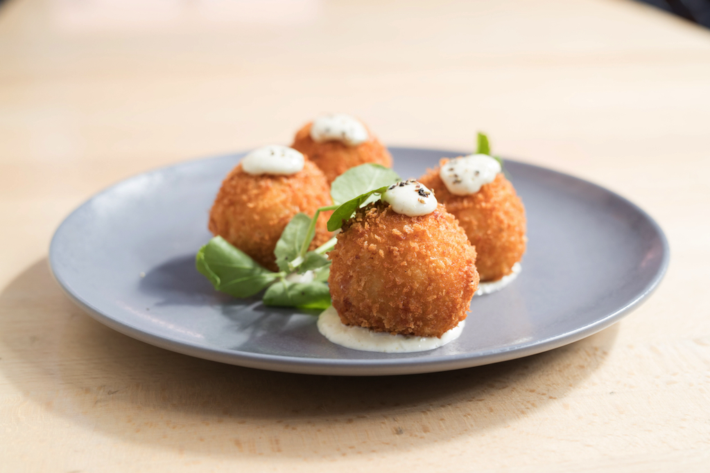 Osbourne Hotel Fortitude Valley Ham and cheese croquettes with jalapeño aioli