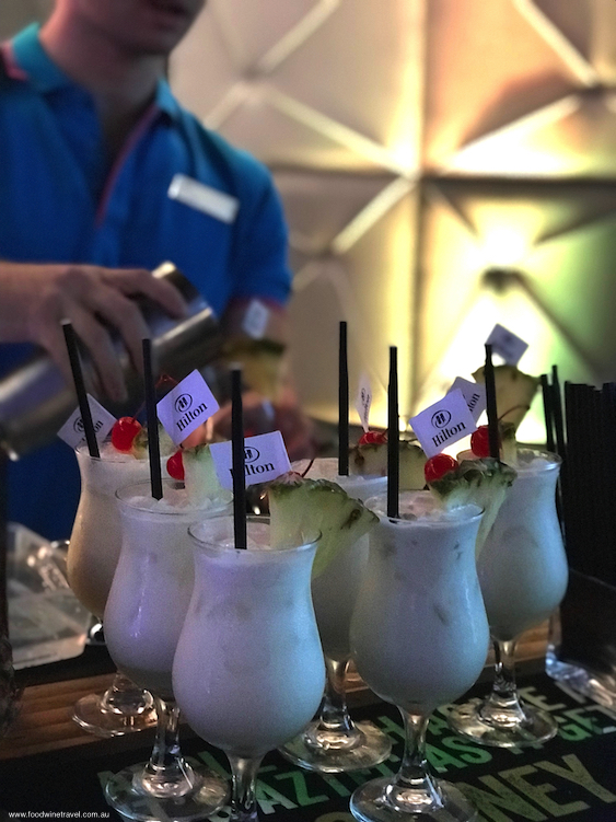 Hilton 100th Birthday Pina Colada Cocktails